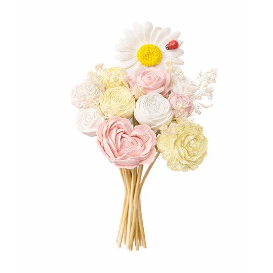 Bouquet diffuseur #07 Blanc, rose, jaune