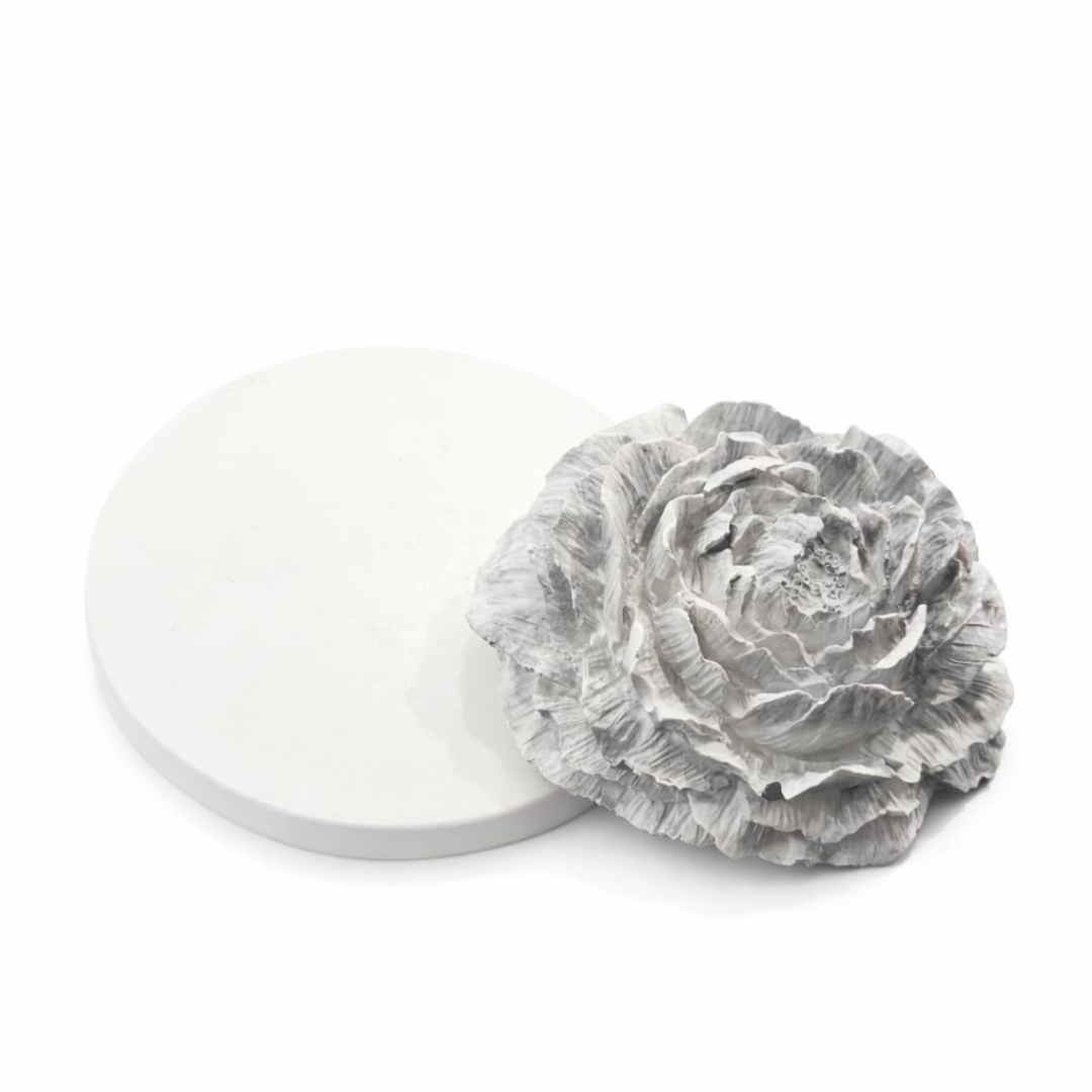 Fleur à poser à parfumer #01 Blanc gris