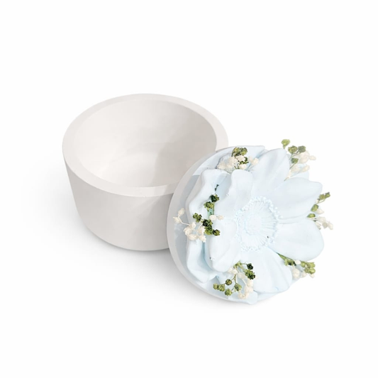 Boite Fleur parfumable #01 Bleu ciel