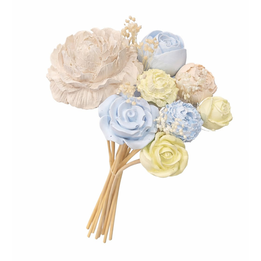 Bouquet diffuseur #04 Pêche, bleu, jaune