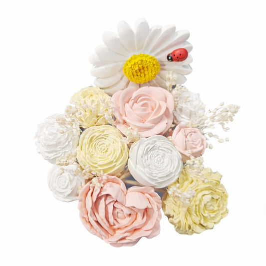 Bouquet diffuseur #07 Blanc, rose, jaune