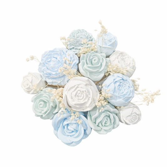 Bouquet diffuseur #09 Bleu, blanc, vert