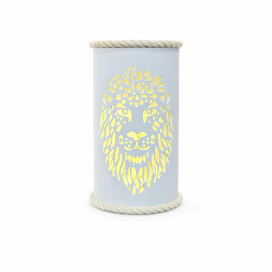 Lampe Lion fleur