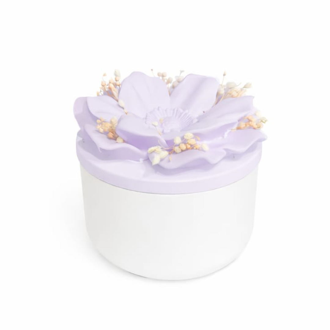 Boite Fleur parfumable #03 Mauve pastel