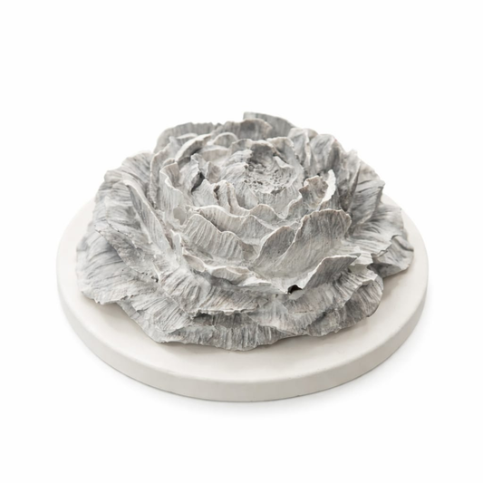 Fleur à poser à parfumer #01 Blanc gris