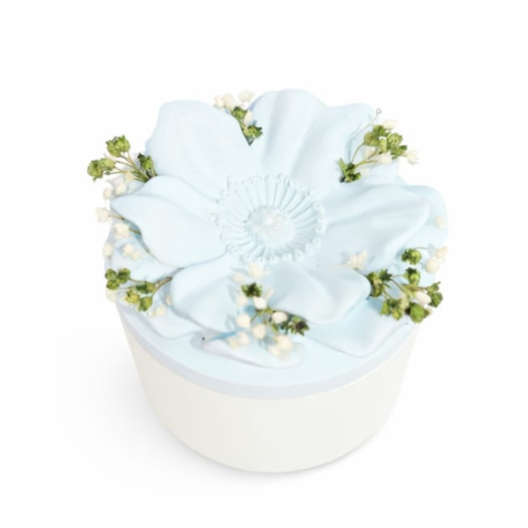Boite Fleur parfumable #01 Bleu ciel